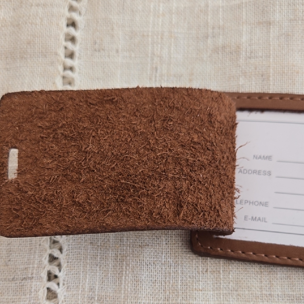 Vintage Authentic Coach Luggage Tag in Tan Leather - Picture 9 of 12